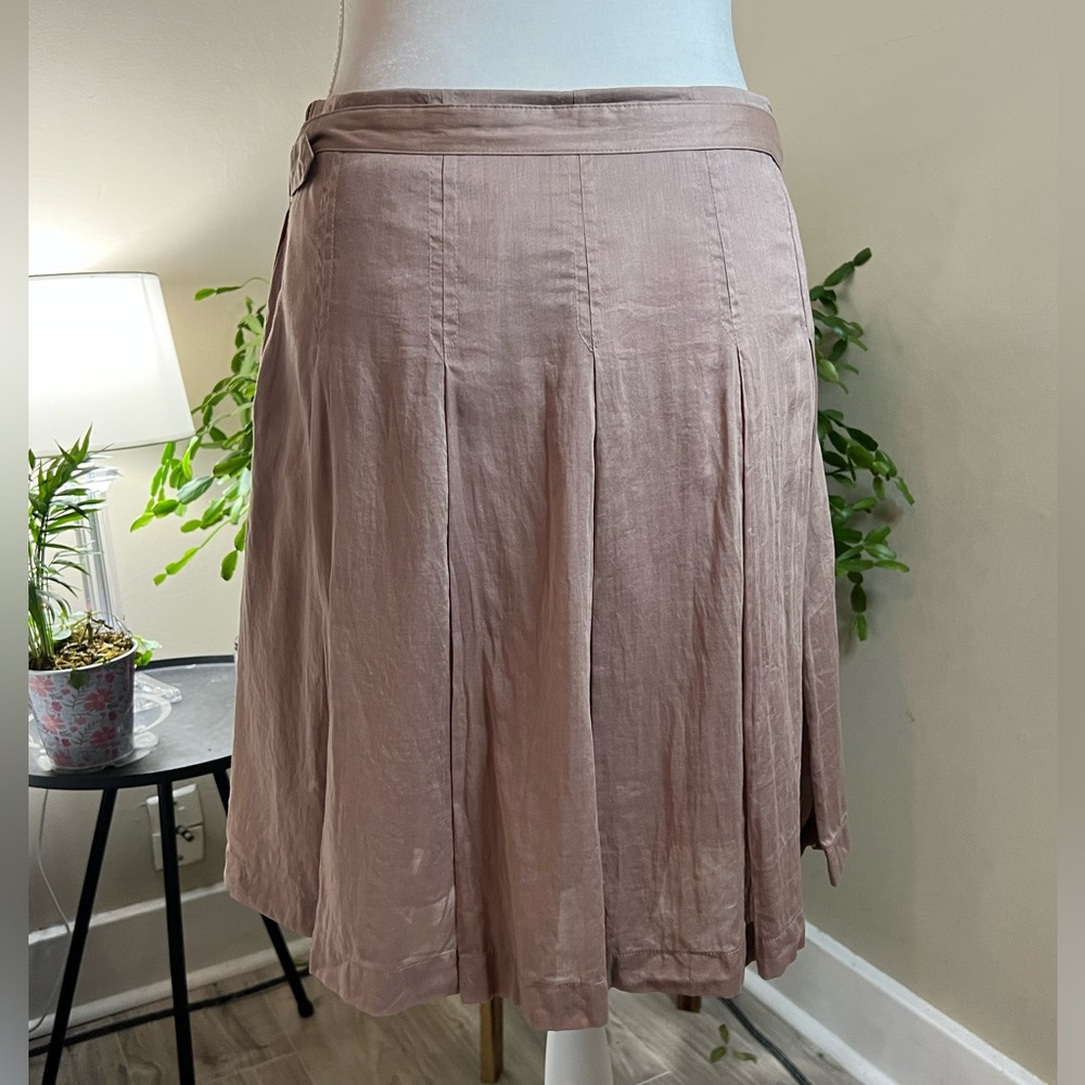 ✨ Vintage Burberry pleated skirt with belt ✨ Size 4/6 - Picture 4 of 7